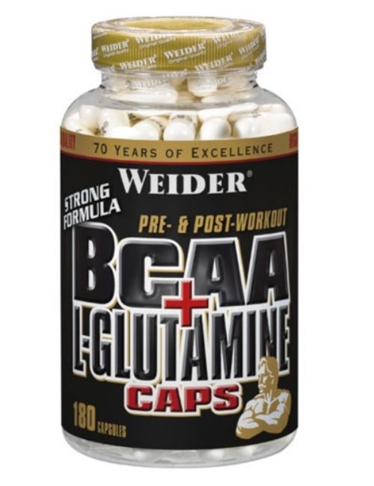 BCAA + Glutamin 180 kapsula Weider Proteka