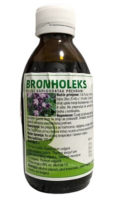 Bronholeks kapi 200 ml
