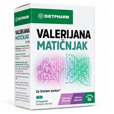 Dietpharm Valerijana Matičnjak 30 kapsula