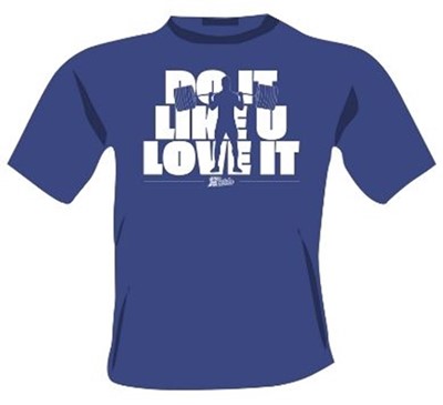 Do It like U Love It plava majica