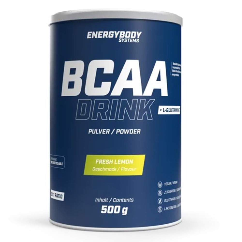 Energybody BCAA Pulver Kiwi 500g - Aminosäuren Mit L-Glutamin