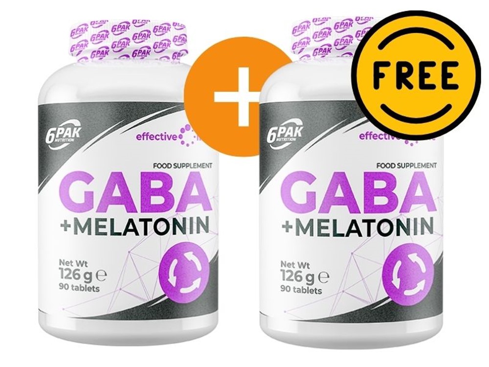 GABA + Melatonin 90 tableta - 6PAK Nutrition - Proteka