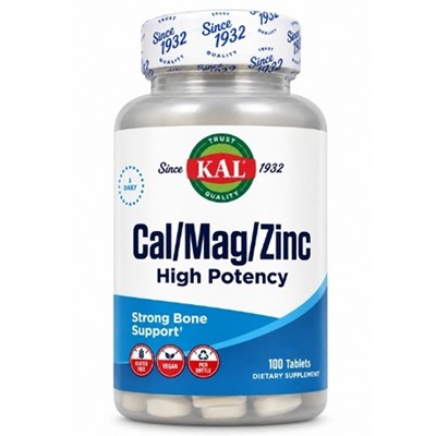 KAL Kalcij Magnezij Cink Visoka potencija 100 tableta