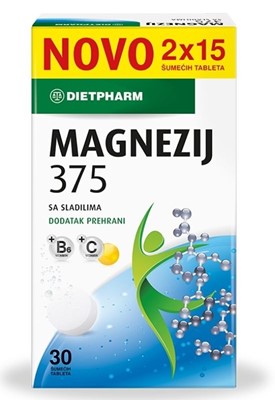 Magnezij 375mg 30 šumećih tableta