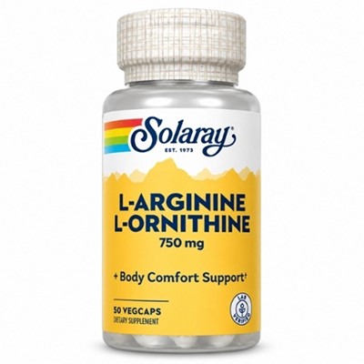 Solaray L-Arginine L-Ornithine 750 mg 50 kapsula