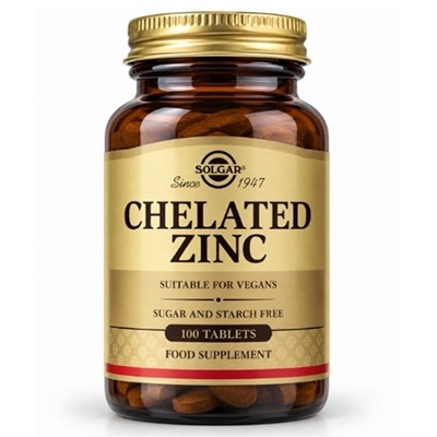 Solgar Chelated Zinc 100 tableta