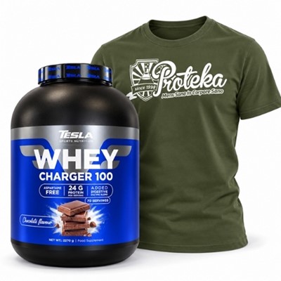 Tesla Whey Charger 100 2.27kg + Majica GRATIS