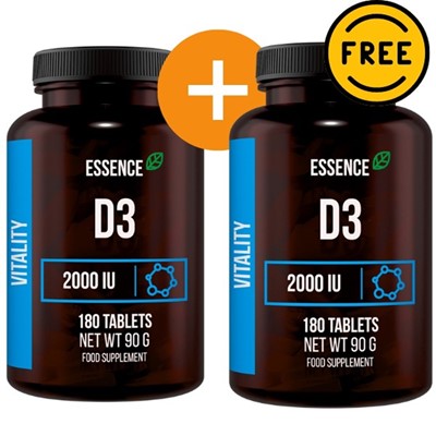 Vitamin D3 180 tableta 1+1 GRATIS