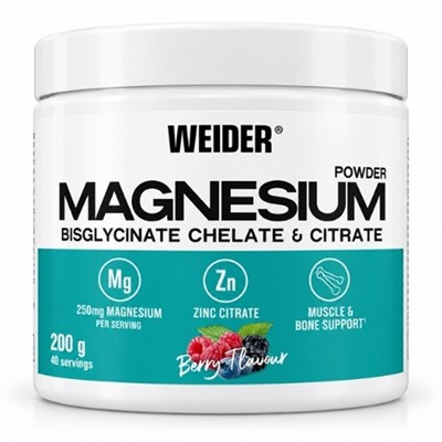 Weider Magnezij Bisglicinat Kelat i Citrat prah 200g