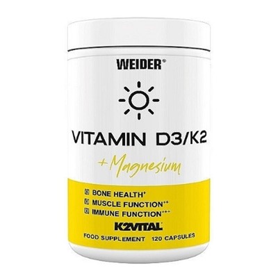 Weider Vitamin D3/K2 + Magnezij 120 kapsula