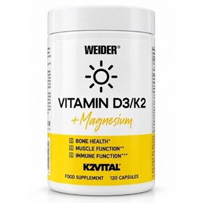 Weider Vitamin D3/K2 + Magnezij 120 kapsula